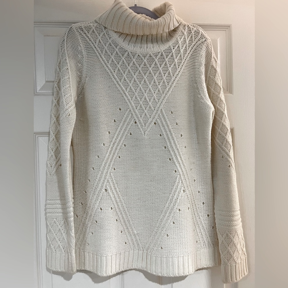 Cream White Knitted Sweater